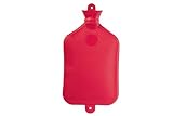 SANGER XXX-Large 3.0 Liter Rubber Hot Water Bottle in Red- Made in Germany