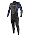 O'Neill Wetsuits Kids' O'Neill Youth Reactor 3/2mm Back Zip Full Wetsuit, Black/Pacific/Black, 10