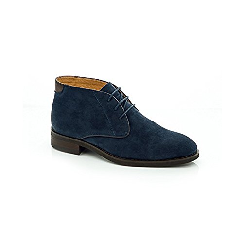 Adolfo Mens Charles Vegan Suede Leather Chukka Boots Navy Size 13