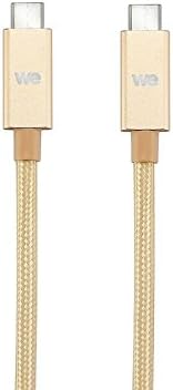 We Connect USB-C USB-C Cable Male/Male 2 m Nylon Rose Gold - Image 5