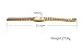 Mealguet Jewelry Free Engraving- Gold Plated Stainless Steel Non Allergenic Chain Medical Alert Identification Bracelets,8.46
