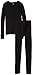 Fruit of the Loom Big Boys' Soft Waffle Thermal Underwear Set, Black Soot, 10/12