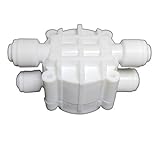 Malida 1/4 Inch tube Automatic Shut Off Valve Push to Quick Connect Fittings For Reverse Osmosis Water Purifiers Filters (auto shut off)