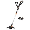 WORX WG170 GT Revolution 20V 12 Inch Grass Trimmer/Edger/Mini-Mower 2 Batteries & Charger Included, Black and Orange