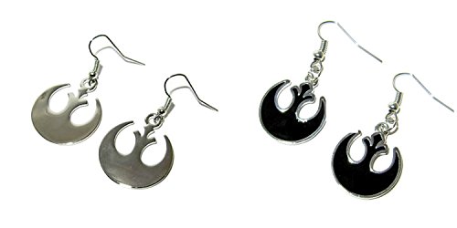 (2-Pack) Star Wars Rebel Alliance Logo Dangle Earrings with Gift Box