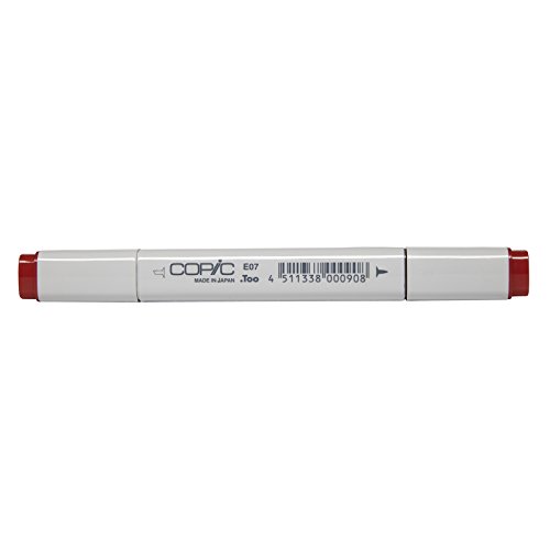 Copic Marker with Replaceable Nib, E07-Copic, Light Mahogany