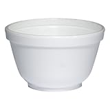 Dart 6B12 Foam Container, 6 oz, White, Squat