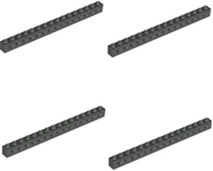Lego Technic Mindstorms 1X16 Liftarm Beam Dark Bluish Grey (lot of 4)