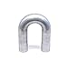 HPS Performance AT180-150-CLR-25 6061 T6 Aluminum Elbow Pipe Tubing, 16 Gauge, 180 Degree U Bend, 1.5