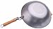 14 Inches Carbon Steel Wok with Helper Handle (Flat Bottom), 14 Gauge Thickness, USA Made