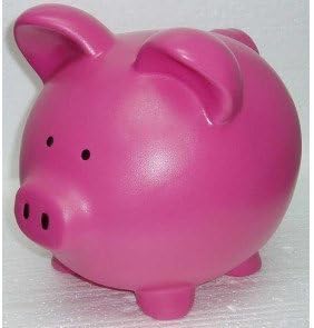 Pink Hot Ceramic Piggy Banks - Custom (8 Inch Custom)