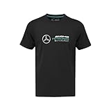 Mercedes Benz AMG Petronas Formula 1 Men's Black Logo T-Shirt