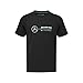 Mercedes Benz AMG Petronas Formula 1 Men's Black Logo T-Shirt