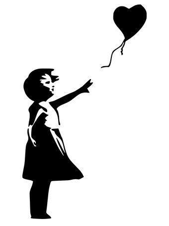 Banksy Theres Always Hope Adult Rude Symbol Bumper Sticker Car Van Bike Sticker Decal Free P&P