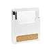 Spectrum Diversified Magnetic Memo Pad and Pencil Holder with Cork Strip, White