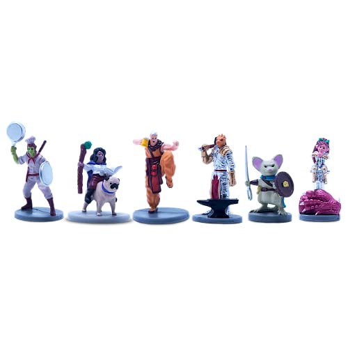 Wildspire Fantasy Prepainted Starter Miniatures Set Hero Figures Set 12" Compatible with DND
