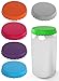Silicone Soda Can Lids 6 pack - Shield your coke, beer, and pop cans from flies, bees, and dust! - Spill saver - lid fits standard coke cans - Perfect for the beach, golf, camping, fishing primary