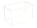 Deluxe Acrylic Large Shoe Display Case for Basketball Shoes Soccer Cleats Football Cleats with Black Risers and Mirror (A013-BR)