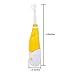 Baby Sonic Electric Toothbrush Battery with 3 Tooth Brush Heads 1-8 Years Old,yellow