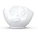 FIFTYEIGHT PRODUCTS TASSEN Porcelain Bowl, Sulking Face Edition, 16 oz. White, (Single Bowl) for Serving Cereal, Soup