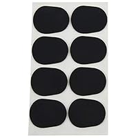 Vaorwne 16pcs Alto/tenor Sax Clarinet Mouthpiece Patches Pads Cushions, 0.8mm Black, 16 Pack