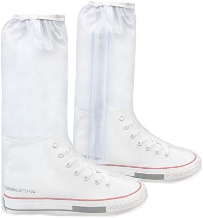 Waterproof Shoes Cover, Rain Shoes Boots Covers with zip, Reusable Reinforced Non Slip Overshoes for Mens Womens in Rainy and Snowy Days, High tube