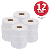 enKo (12 Rolls, 6000 Labels) Address & Shipping Labels 30336 (1" x 2-1/8) Compatible for Dymo LabelWriter