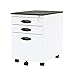Calico Designs Parent Mobile Lock, White File Cabinet, 15.75