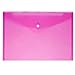 YGEOMER 24PCS Plastic Envelopes Poly Envelope Folder with Snap Button Closure, Waterproof Transparent Project Envelope Folder, A4 Letter Size