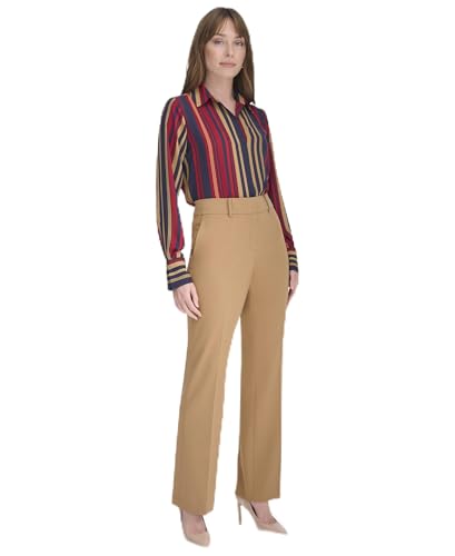 Tommy Hilfiger Womens Women’s, Sutton Dress Pants-Business Casual Outfits for Women, Tobacco, 16