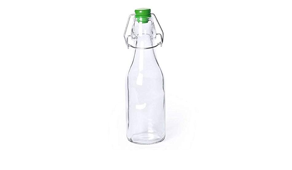 Eurowebb - Botella de cristal con tapón para agua de mesa y ...