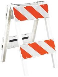 24"x40" PLASTX Type II Plstc Barricade Hi-Intensity Sheeting
