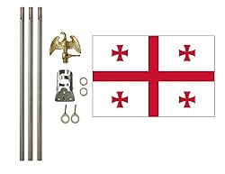 Georgia Republic 3x5 ft Outdoor Flag and Flag Pole