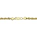 Kooljewelry 14k Yellow Gold Filled 4.2mm Rope Chain Necklace (16, 18, 20, 22, 24, 26, 30 or 36 inch)