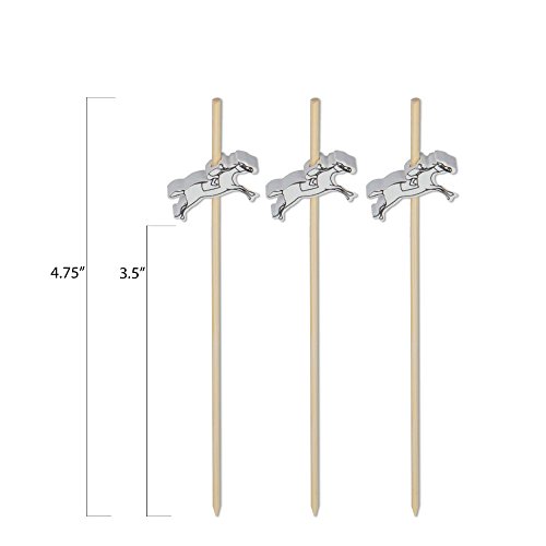 Horse Racing Jockey Appetizer or Sandwich Picks / Swizzle Stick - 4 3/4" - 100ct