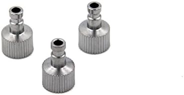 SYWHZ 3 Set of Standard 1/8 in.BSP Female Thread Airbrush Quick Release Coupler Plug With Seal Ring for Quick Change Connection Between Airbrush Valve Connector and Air Hose