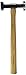 Performance Tool W1012 Heat-Shrinking Hammer, High Carbon Drop Forged Steel Head, Genuine Hickory Handle, Ideal for Metal Working with Dolly