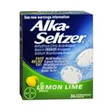 Alka-seltzer Effervescent Tablets Lemon Lime 36 Tablets (Pack of 6)