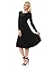 Pastel by Vivienne Women's Long Sleeve Fit and Flare Midi Dress Casual Formal