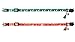 KOOLTAIL Christmas Cat Collars 2 Pack Breakaway Collar Set for Cats, Puppy Red & Green 7.5