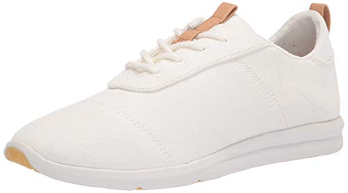 Toms White Canvas Cabrillo Lace Up Women's Sneaker Shoes