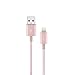 Moshi Integra USB-A to Lightning Cable 4 ft/1.2m, iPhone Charger, MFi-Certified, Ballistic NylonBraiding, Compatible with iPhone 12, AirPods Pro, iPad, Golden Rose