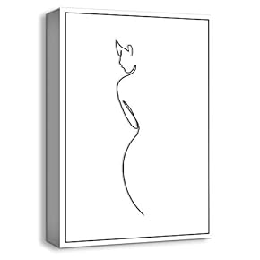 Canvas Wall Art-Lines Drawing-Canvas Prints Home Artwork Decoration for Living Room,Bedroom - 12x18 inches
