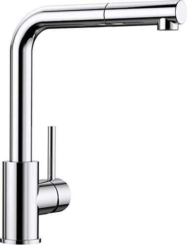 Blanco Mila S Kitchen Mixer Tap With Pull Out Spout For The Sink High Pressure Chrome 519810 Buy Online At Best Price In Uae Amazon Ae