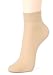 ililily 5 Or 10 Pairs 20D Sheer Ankle High Tights Hosiery Socks (Beige - 5)