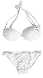 VonFon Strappy Add-2-Cups Push-Up Halter Top Sexy Women Bikini Beachwear Bra