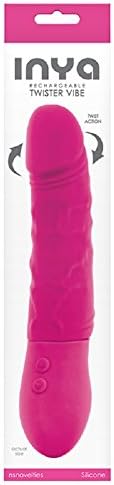 INYA - Twister Vibrator (Pink) with Free Bottle of Adult Toy Cleaner
