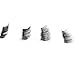 OMfeng 4pcs (1 Pair) Magnetic Eye Lashes No Glue Reusable 3D Mink False Magnet Eyelashes Extension