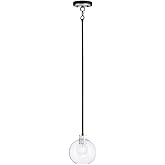 Maxim Lighting 21619CLBKAL Vessel-One Light Mini Pendant-7.25 Inches Wide by 8.5 inches high