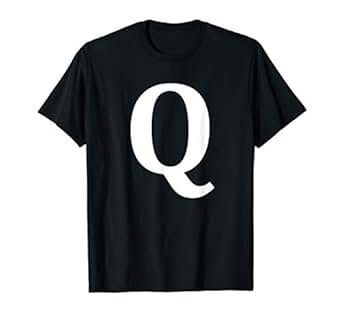 Amazon.com: QAnon Letter Q T-Shirt Monogram Trump Rally ...